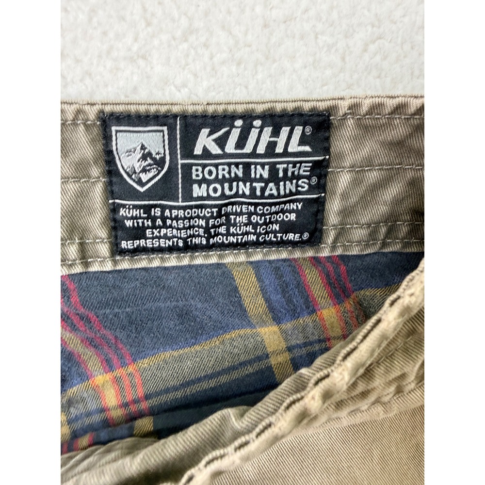 Kuhl Hot Rydr Flannel Lined Pants Mens 32x30 Brown Vintage Patina Dye Work - Picture 12 of 16